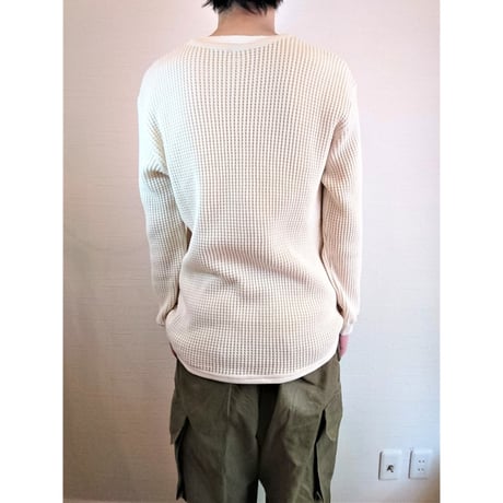 【Tieasy AUTHENTIC CLASSIC/ティージーオーセンティッククラシック】SUPER THERMAL CREW  スーパーサーマルクルー　ナチュラル