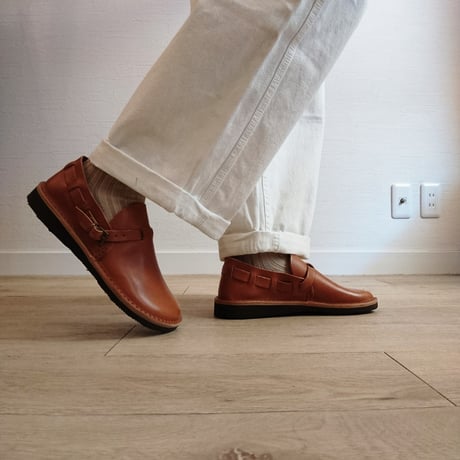 【Fracap/フラカップ】バケッタレザーシューズ　ブラウン