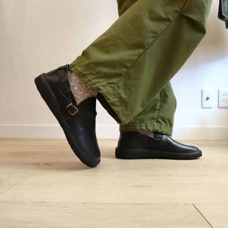 【Fracap/フラカップ】バケッタレザーシューズ　ブラック