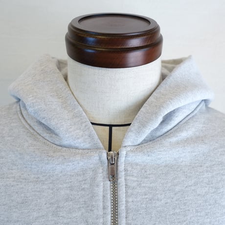 【LOS ANGELES APPAREL/ロサンゼルスアパレル】 14OZ HEAVY WEIGHT ZIP PARKA　ライトグレー
