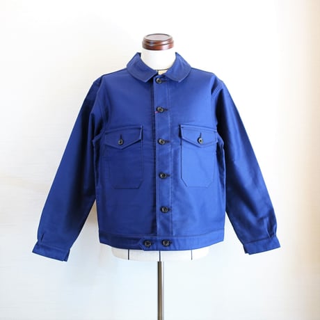【Le Sans Pareil/ル サン パレイユ】コットンモールスキン メカニカル ジャケット　ネイビー