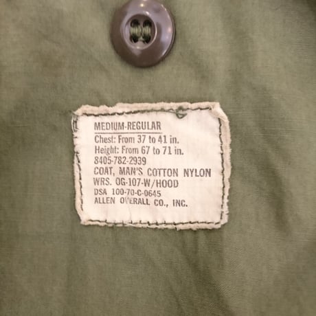 【US.Army M-65 Field jacket 2nd model  used】アメリカ軍  M-65 フィールドジャケット  2ndモデル  used