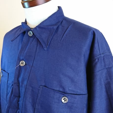 【Swedish Army 40's Pullover Jacket DeadStock 】スウェーデン軍 40's プルオーバージャケット  DeadStock