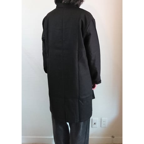 【HOLD FAST/ホールドファスト】Warehouse Linen Coat ウエアハウス リネンコート　ブラック
