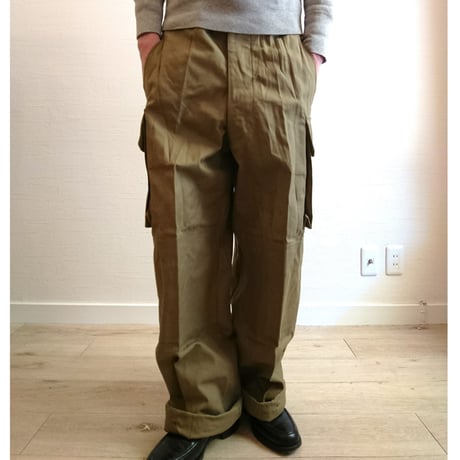 【French Army M-47 Cargo Pants Early Model DeadStock】フランス軍 M-47 カーゴパンツ 前期型 DeadStock