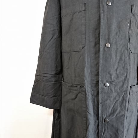 【US.Army 80's Inspector Coat DeadStock Fabric Dyeing】アメリカ軍 80's インスペクターコート DeadStock 後染め　ブラック