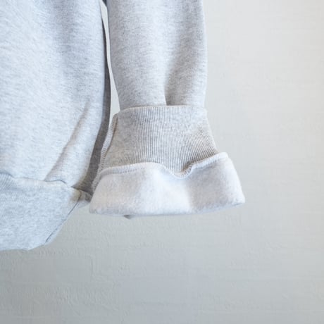【LOS ANGELES APPAREL/ロサンゼルスアパレル】 14OZ HEAVY WEIGHT SWEAT CREW　ライトグレー