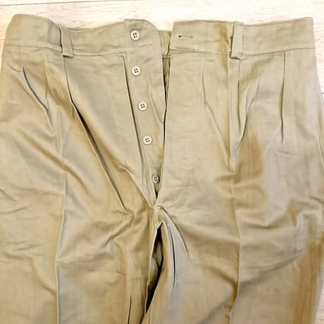 【French Army M-52 Chino Pants Late Model DeadStock】フランス軍 M-52 チノパンツ後期型 DeadStock