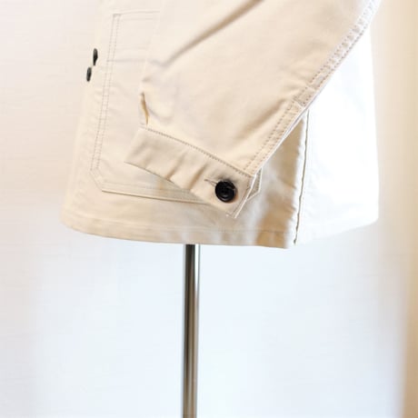 【Le Sans Pareil/ル サン パレイユ】コットンモールスキン トラディショナル ダブルカバーオール　アイボリー