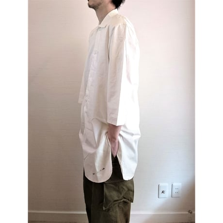 【Swedish Army Hospital Shirts DeadStock White 】スウェーデン軍 ホスピタルシャツ DeadStock ホワイト
