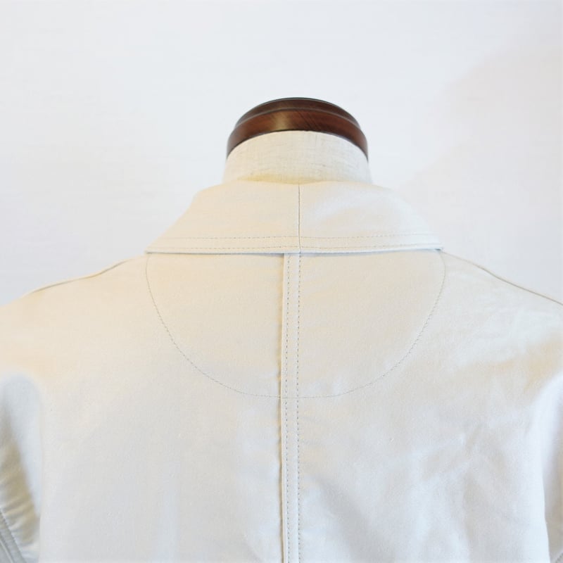 Le Sans Pareil アイボリーモールスキン　ダブルカバーオール40 Le Sans Pareil ル サン パレイユ COTTON MOLESKIN TRADITIONAL