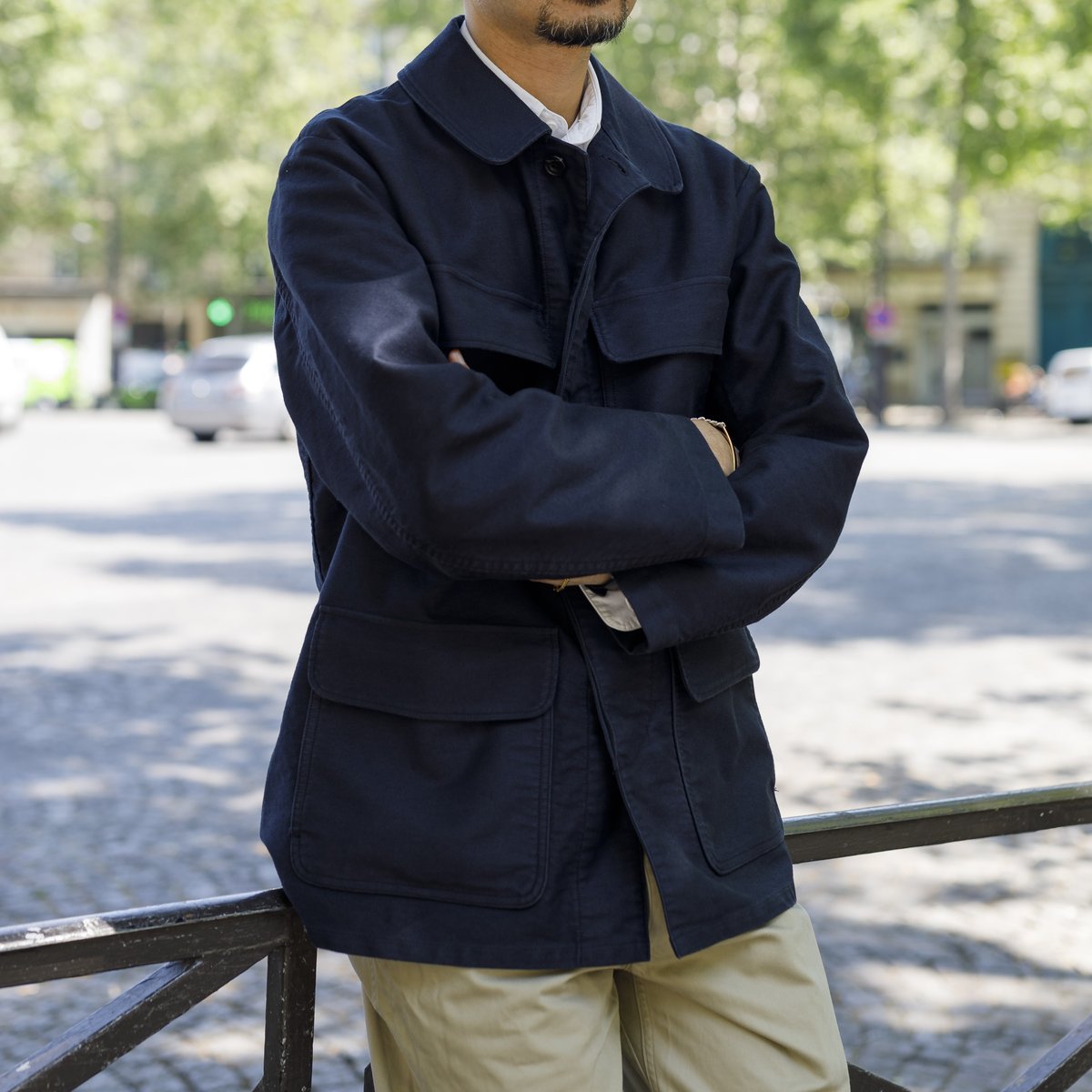 ジャケット・アウター Le Sans Pareil Hunting Jacket, Navy 38 Le Sans Pareil for JUMPEI SEKI HUNTING JACKET】