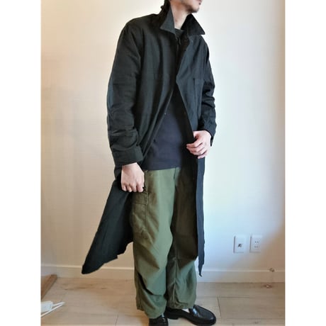 【US.Army 80's Inspector Coat DeadStock Fabric Dyeing】アメリカ軍 80's インスペクターコート DeadStock 後染め　ブラック