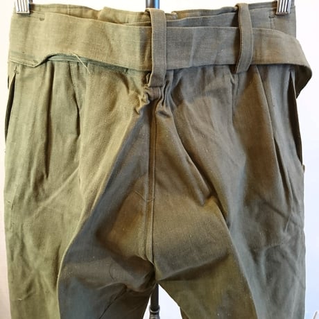 【French Army 40's M-38 Motorcycle Pants DeadStock】フランス軍 40's M-38 モーターサイクルパンツ DeadStock