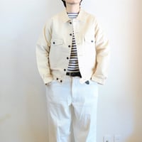 【Le Sans Pareil/ル サン パレイユ】コットンモールスキン メカニカル ジャケット　アイボリー