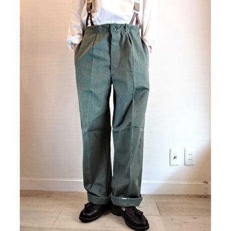 【Swedish Army 50's Prisoner Pants DeadStock】 スウェーデン軍 50's プリズナーパンツDeadStock