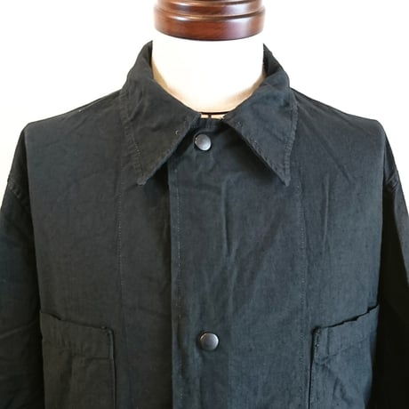 【US.Army 80's Inspector Coat DeadStock Fabric Dyeing】アメリカ軍 80's インスペクターコート DeadStock 後染め　ブラック