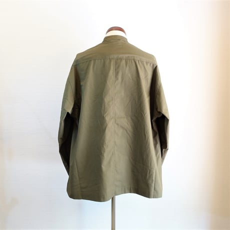 【ARMY TWILL/アーミーツイル】Cotton Polyester Plain Wave Tape Shirt　コットンポリエステル プレーンウィーブ テープシャツ　カーキ