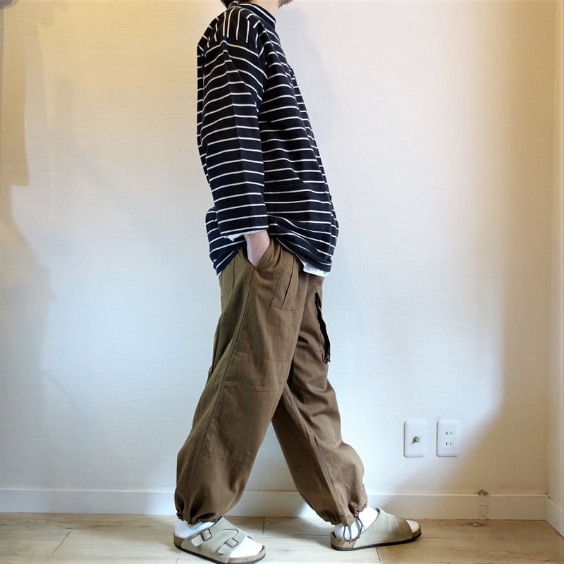 ★ヘリンボーン★ BEAMS LIGHTS ダッフルコート バンブー カーキ M ARMY TWILL/アーミーツイル】Light Herringbone Over Pant