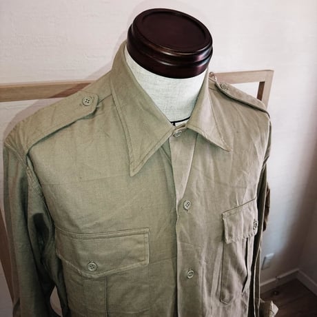 【French Military 50´S～60´S  Work Shirt Dead Stock】フランス軍50´S～60´Sワークシャツ Dead Stock