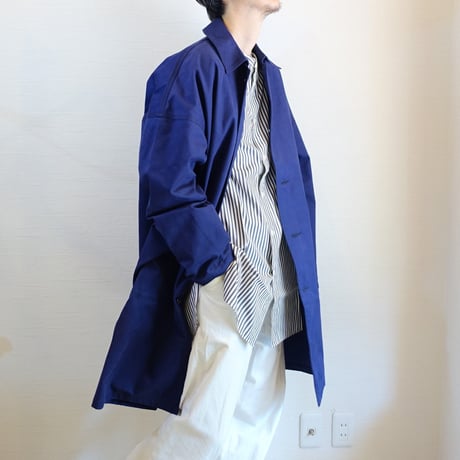 【Yarmo/ヤーモ】 DUSTER COAT  ダスターコート　ネイビー