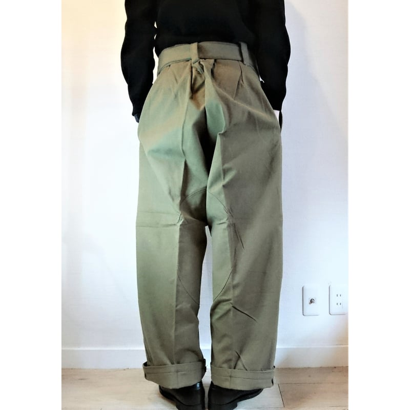 French Army M-38 Motorcycle Pants Wood Button