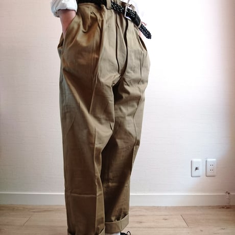 【French Army M-52 Chino Pants Late Model DeadStock】フランス軍 M-52 チノパンツ後期型 DeadStock