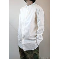 【Le Sans Pareil/ル サン パレイユ】 コットンツイル バンドカラーシャツ　ホワイト　ベージュ　ネイビー