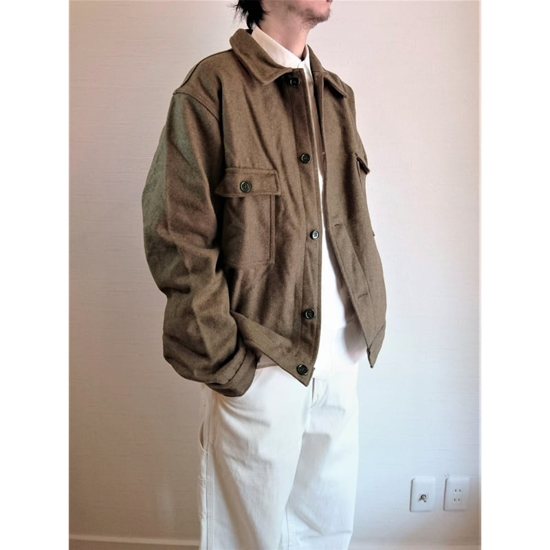 T jacket イタリア製ウールジャケット T Jacket イタリア製 ウールジャケット Sサイズ ブラウングレー系