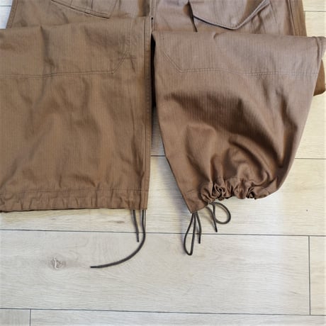 【ARMY TWILL/アーミーツイル】Light Herringbone Over Pants ライトヘリンボーン オーバーパンツ　ブラウン
