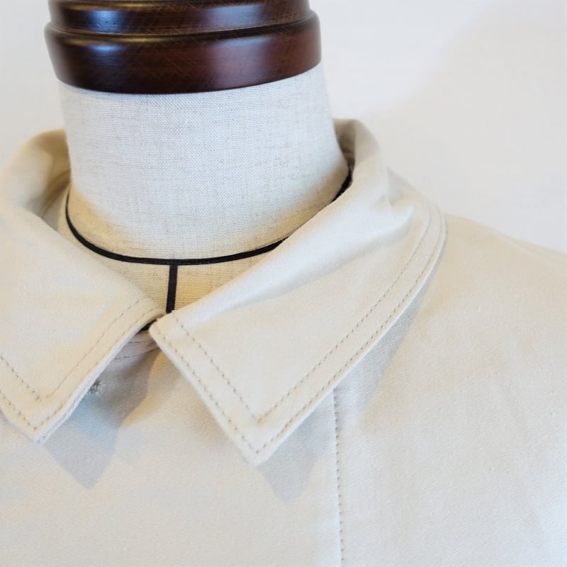 Le Sans Pareil アイボリーモールスキン　ダブルカバーオール40 Le Sans Pareil/ル サン パレイユ】コットンモールスキン