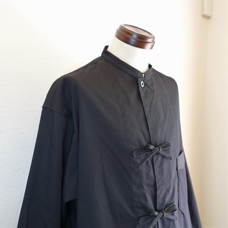 【ARMY TWILL/アーミーツイル】Cotton Polyester Plain Wave Tape Shirt　コットンポリエステル プレーンウィーブ テープシャツ　ブラック