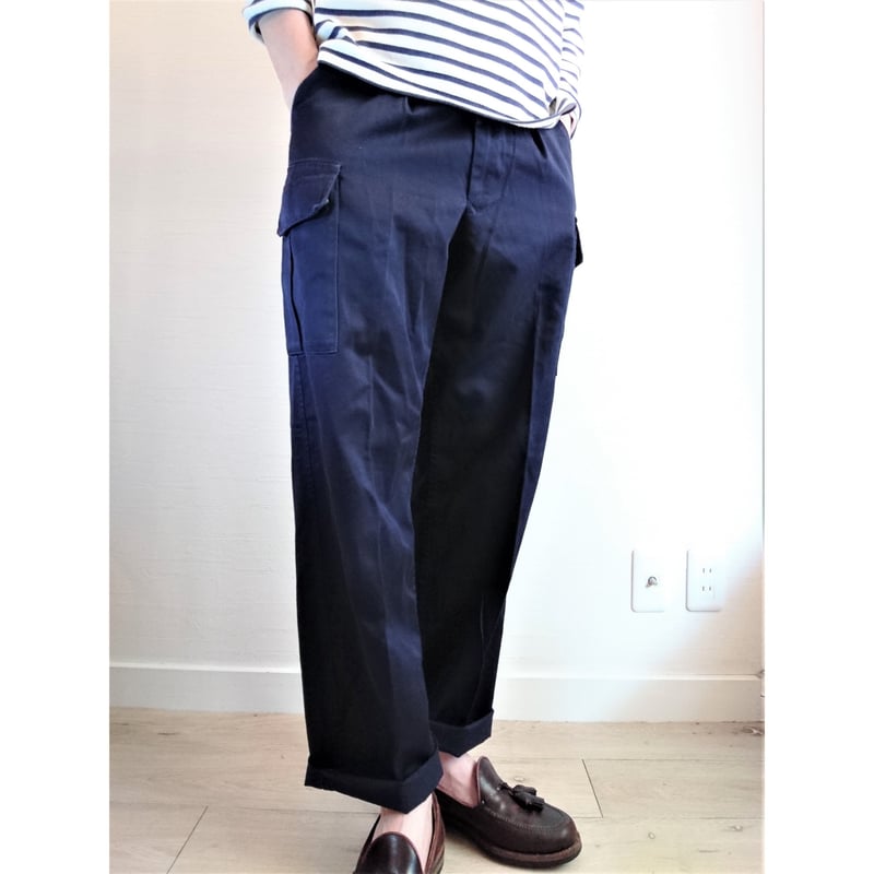 【古着】Euro企画 Nike Navyカーゴパンツ・ミリタリー 0776. Royal Air Force PCS Cargo pants Navy Blue RAF イギリス