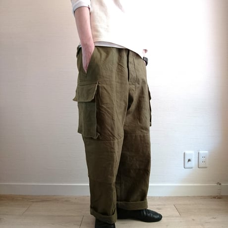 【French Army M-47 Cargo Pants Early Model DeadStock】フランス軍 M-47 カーゴパンツ 前期型 DeadStock