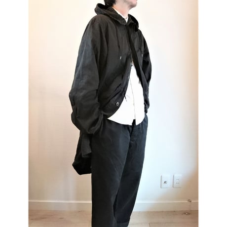 【US.Army 80's Night Desert Camo Parka Used Fabric Dyeing 】アメリカ軍 80's ナイトデザートカモパーカー Used 後染め　ブラック