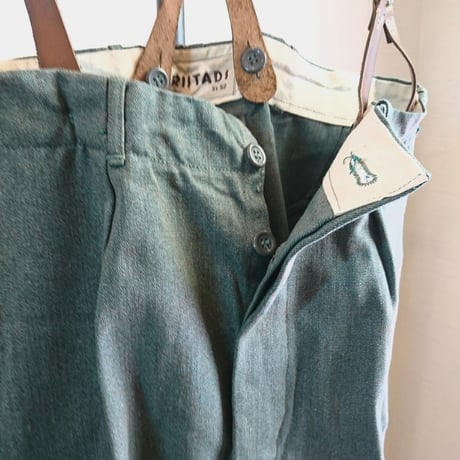 【Swedish Army 50's Prisoner Pants DeadStock】 スウェーデン軍 50's プリズナーパンツDeadStock