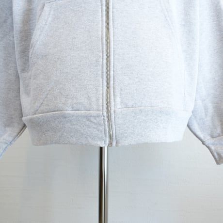 【LOS ANGELES APPAREL/ロサンゼルスアパレル】 14OZ HEAVY WEIGHT ZIP PARKA　ライトグレー