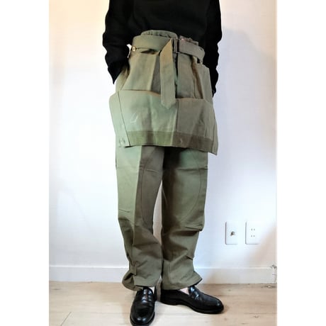 【French Army M-38 Motorcycle Pants Wood Button DeadStock】フランス軍  M-38 モーターサイクルパンツ ウッドボタン DeadStock