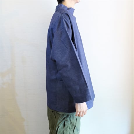 【Newlyn Smocks/ニューリン スモック】Round Neck Smocks　ラウンドネックスモック　デニム