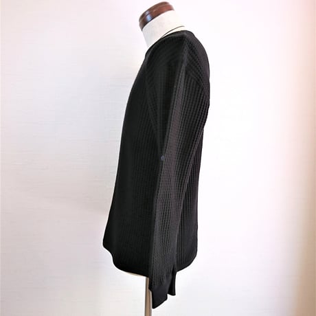 【Tieasy AUTHENTIC CLASSIC/ティージーオーセンティッククラシック】SUPER THERMAL CREW  スーパーサーマルクルー　ブラック