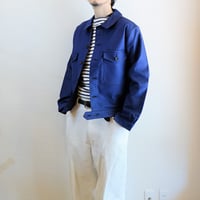 【Le Sans Pareil/ル サン パレイユ】コットンモールスキン メカニカル ジャケット　ネイビー