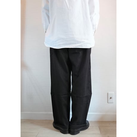 【HOLD FAST/ホールドファスト】Chef  Linen Trousers シェフ リネントラウザーズ　ブラック