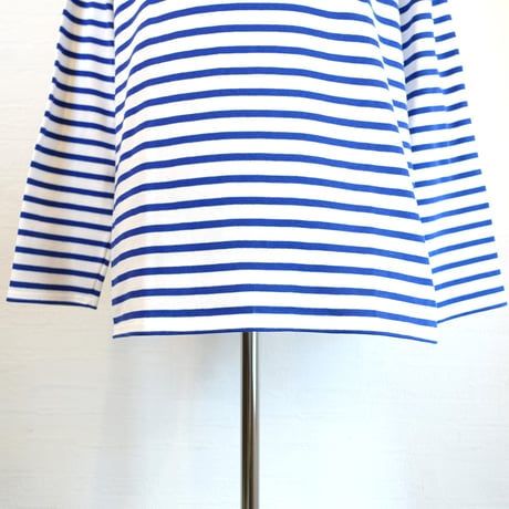 【SAINT JAMES/セントジェームス】OUESSANT SHIRT ウエッソン シャツ　ホワイト×ブルー