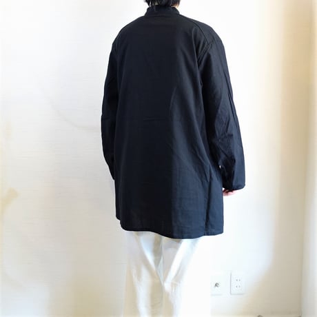 【ARMY TWILL/アーミーツイル】Cotton Slab Smock コットンスラブ スモック　ブラック