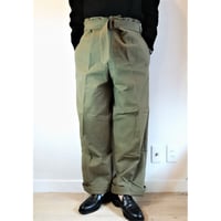 【French Army M-38 Motorcycle Pants Wood Button DeadStock】フランス軍  M-38 モーターサイクルパンツ ウッドボタン DeadStock
