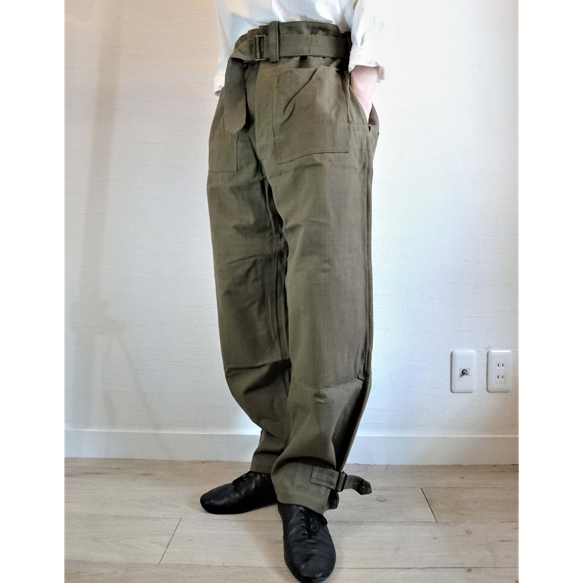 【French Army M-35 Motorcycle Pants DeadStock】フランス軍 M-35 モーターサイクルパンツ  DeadStock