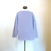 【SAINT JAMES/セントジェームス】OUESSANT SHIRT ウエッソン シャツ　ホワイト×ブルー