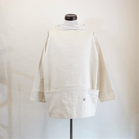【Newlyn Smocks/ニューリン スモック】Round Neck Smocks　ラウンドネックスモック　オフホワイト