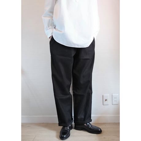 【HOLD FAST/ホールドファスト】Chef  Linen Trousers シェフ リネントラウザーズ　ブラック