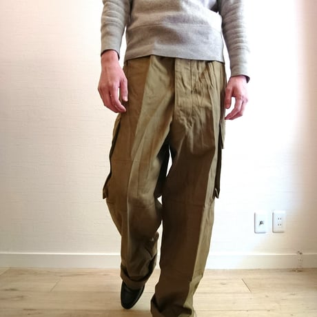 【French Army M-47 Cargo Pants Early Model DeadStock】フランス軍 M-47 カーゴパンツ 前期型 DeadStock